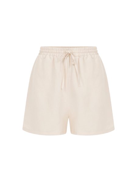 Rio bej on Rio Beige Linen Short